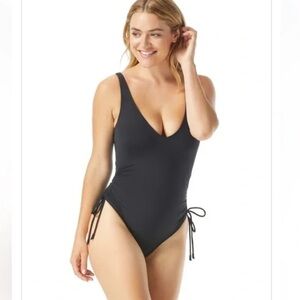 NWT: Coco Reef Contours Slimming Stellar Shirred Side Tie One Piece 14/38C